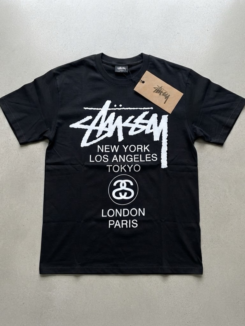 Stussy Black Graphic T-Shirt